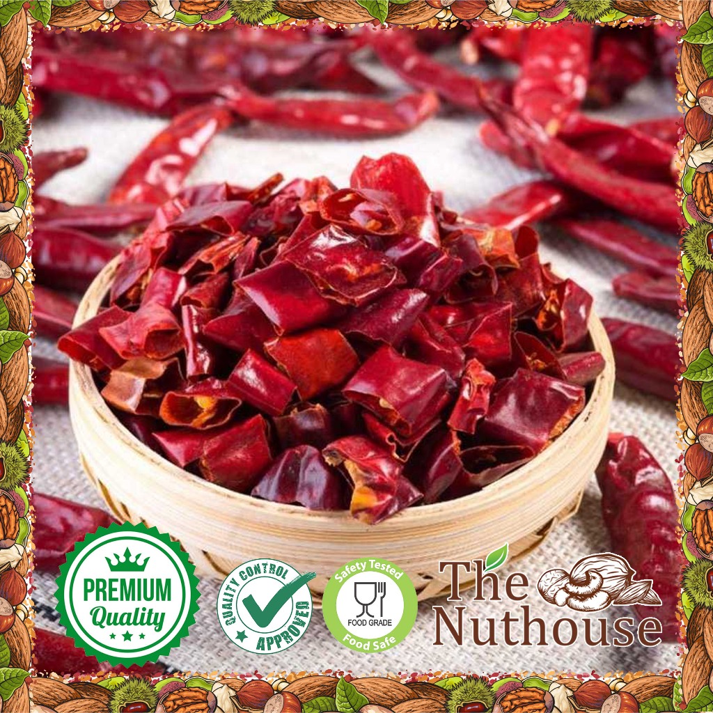 

500gr Red Chili Ring Spicy / Cabe Besar Kering Potong Iris Pedas [Import Quality]
