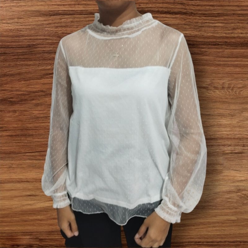 Blouse Wanita Korea Premium | Baju Blouse Wanita Preloved | Atasan Wanita Blouse Sifon Preloved