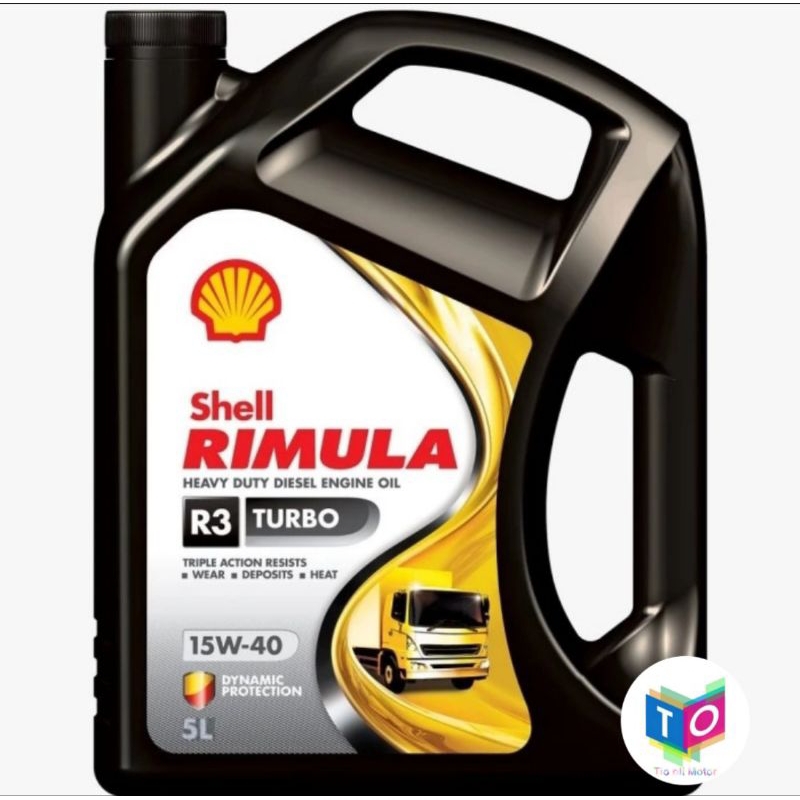 Shell Rimula R3 Turbo 15W-40 Diesel 5liter Oli Mesin Shell Rimula Diesel