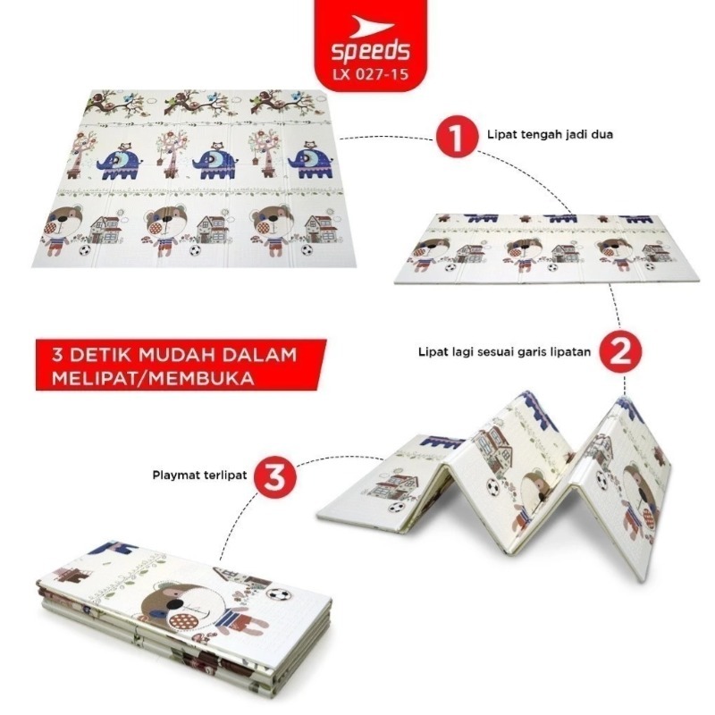 Speeds Tikar Playmate 180X200 TebalKarpet Anak Karpet Anak Playmate