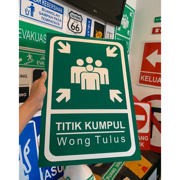

ART K9N6 SIGN TITIK KUMPUL CUSTOM BEBAS SESUAI KEINGINAN WONG MUMET WONG TULUS WONG PUSAT 35X5 CM