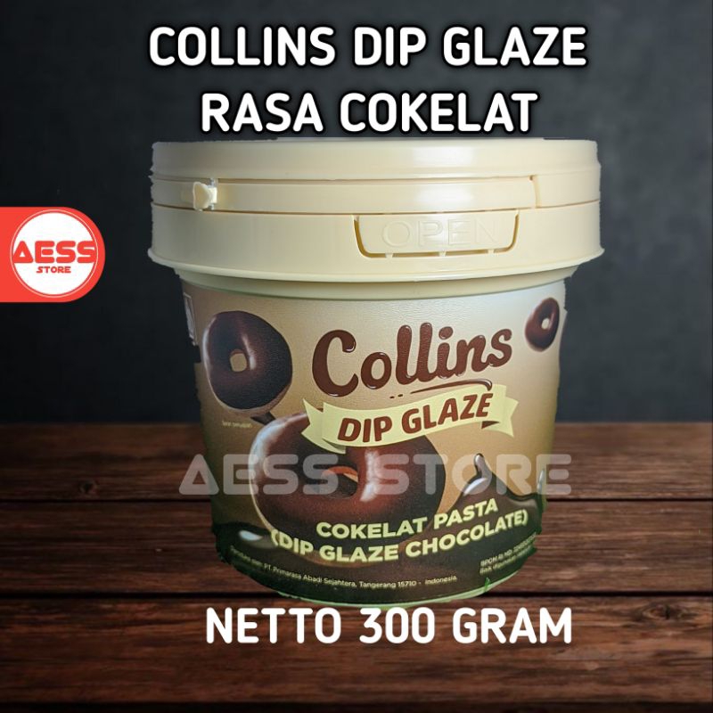 

Collins Dip Glaze Coklat 300 gram ( kemasan ember )