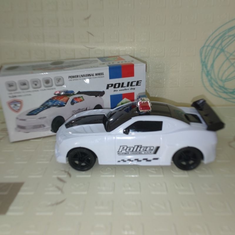 mainan mobil polisi lampu bunyi suara