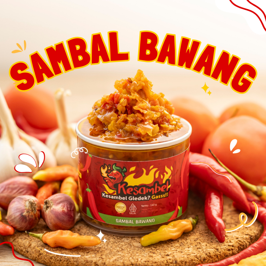 

Sambal Bawang Kesambel Pedas 140gr