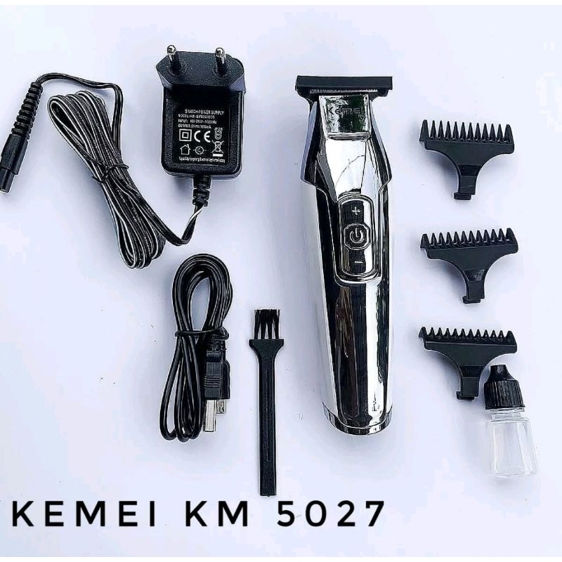 TRIMMER ALAT CUKUR RAMBUT MERK KEMEI KM 5027 MESIN CUKUR SALON BARBERSHOP