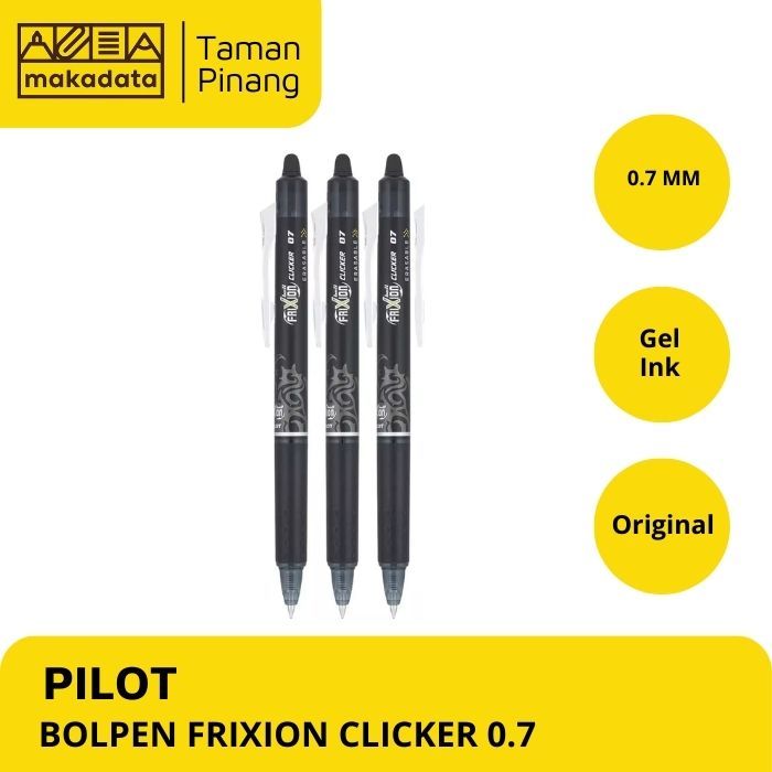 

BALLPOINT / BOLPEN / PULPEN PILOT FRIXION CLICKER 0.7 MM (1 PCS)