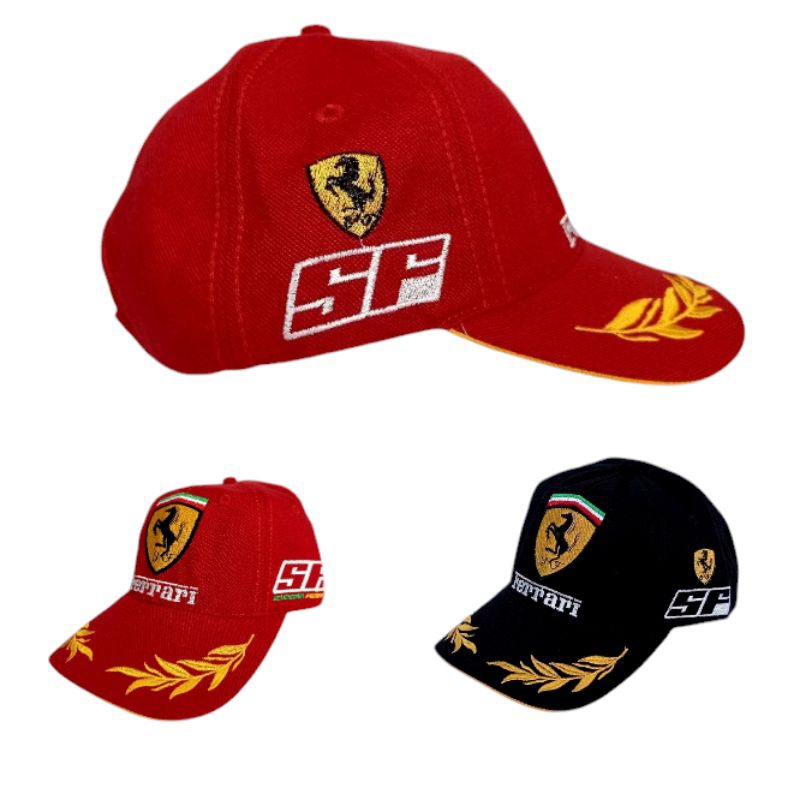 Topi Baseball Racing Ferarri Topi Balap Pria Dewasa Outdoor
