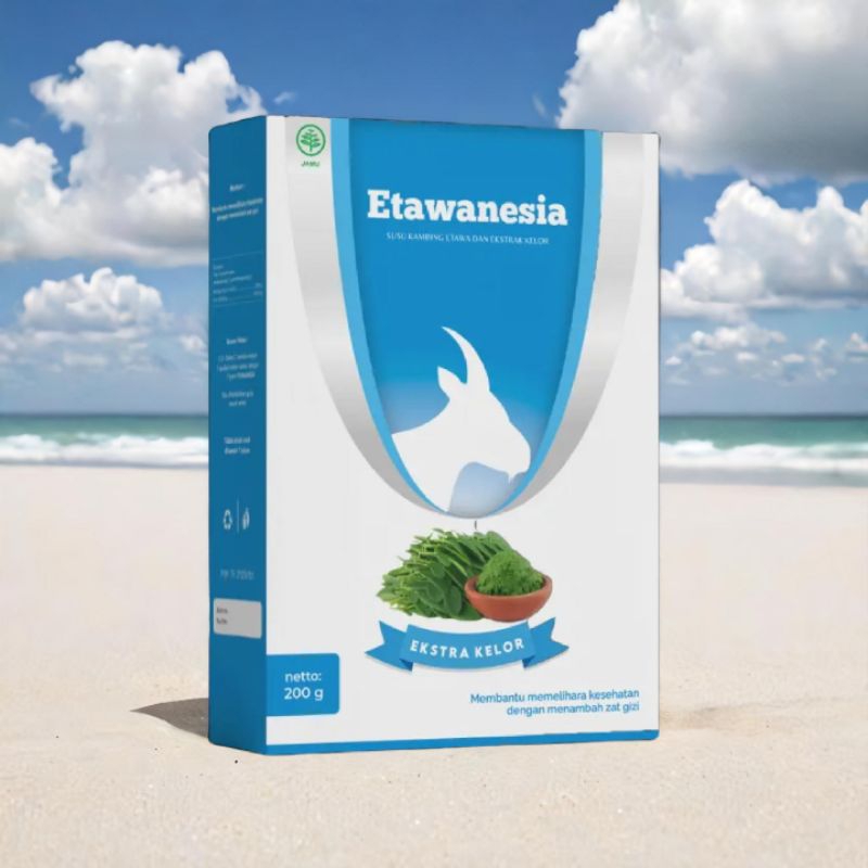 

Etawanesia Biru Susu Kambing Etawa Plus Kelor 200 gr