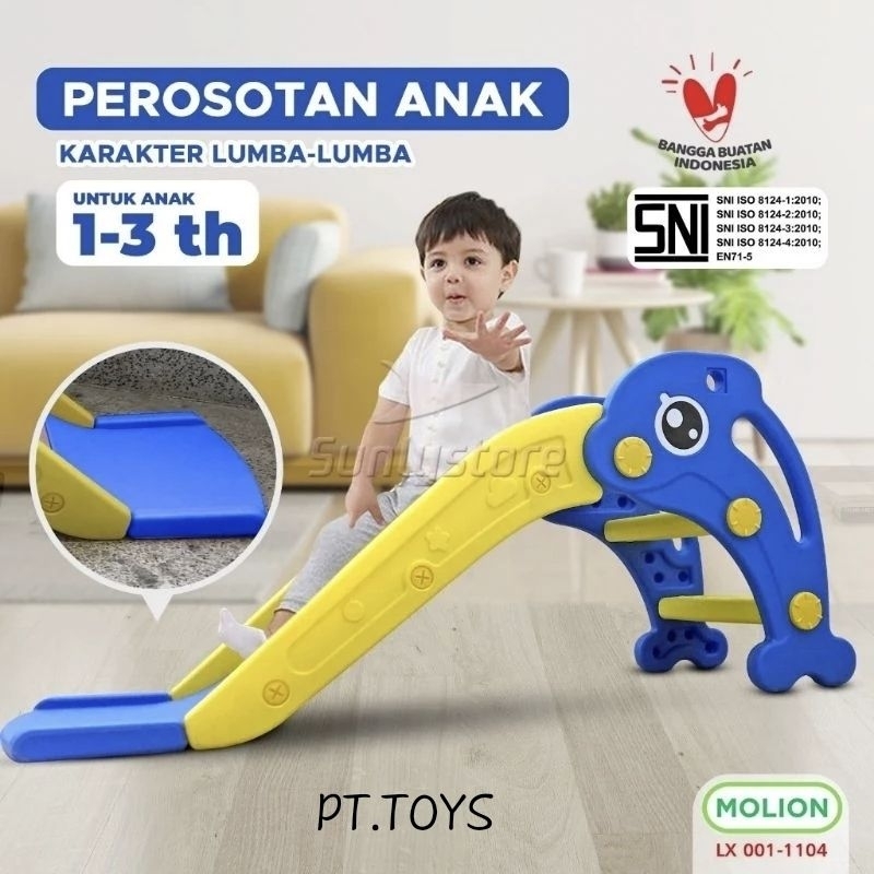 PT TOYS - Perosotan Molion 1104 / Perosotan Dolphin / Mainan Perosotan Anak Bahan Kokoh