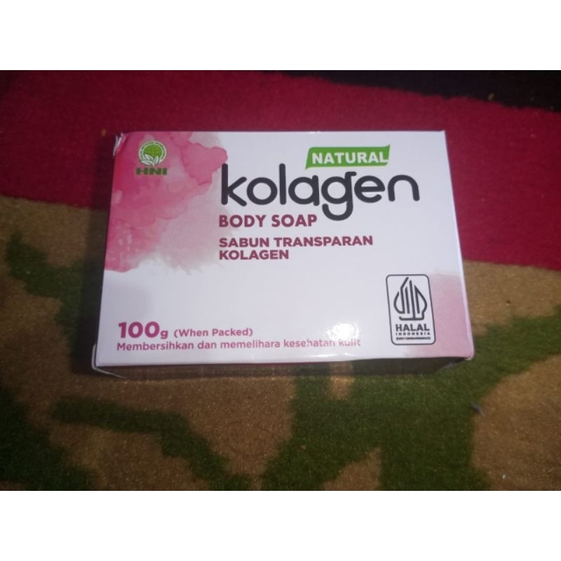 Natural Kolagen Body Soap/Sabun Transparan Kolagen