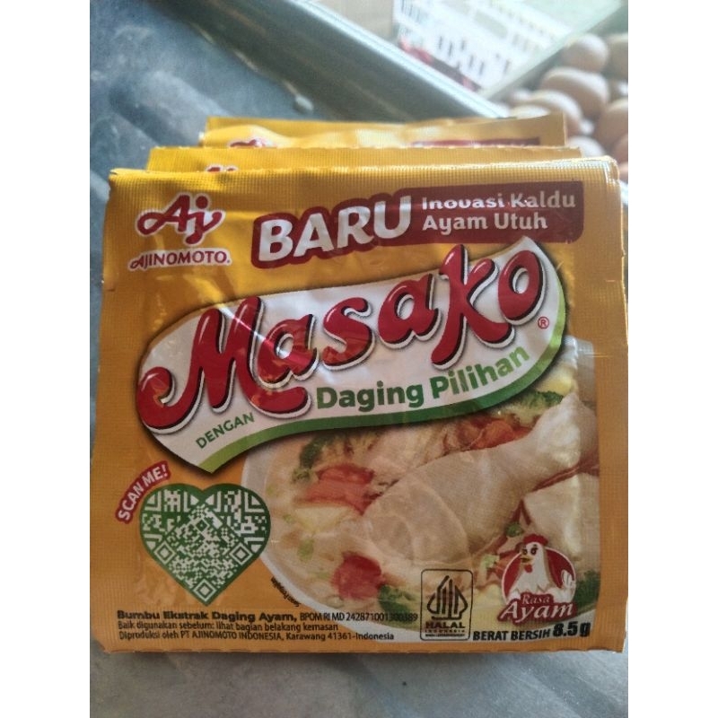 

Masako ayam bumbu penyedap rasa 1 renceng 12 pcs