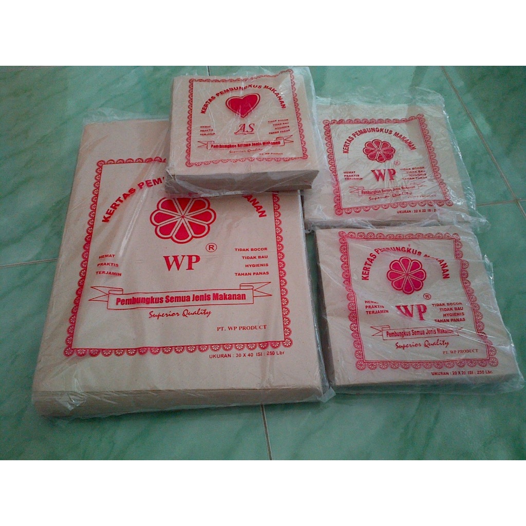 

KERTAS PEMBUKUS MAKANAN WP UK 30X30, 20,20, 15X15, BULAT BUNGA