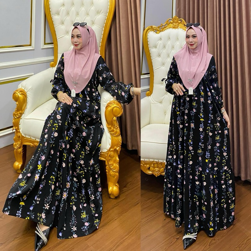 Gamis set hijab abstrak