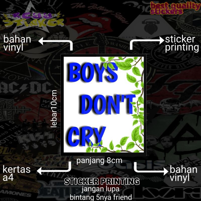 

sticker printing virak boys don't cry