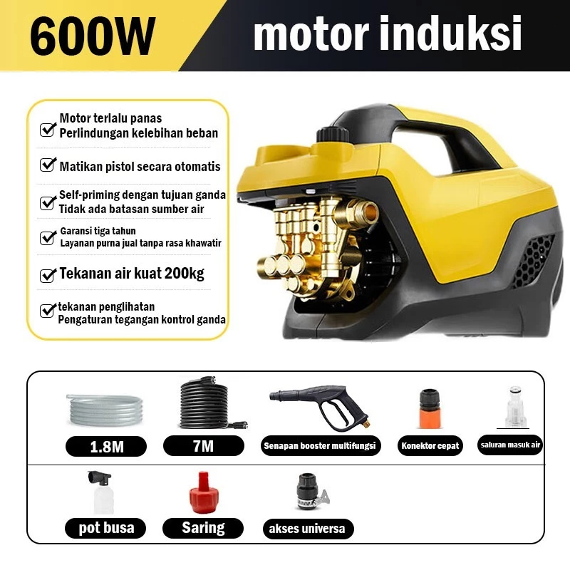 Reaim Jet Cleaner Semprotan Cuci Motor Mesin Cuci Mobil Semprotan Kencang Alat Cuci Motor Mesin Cuci