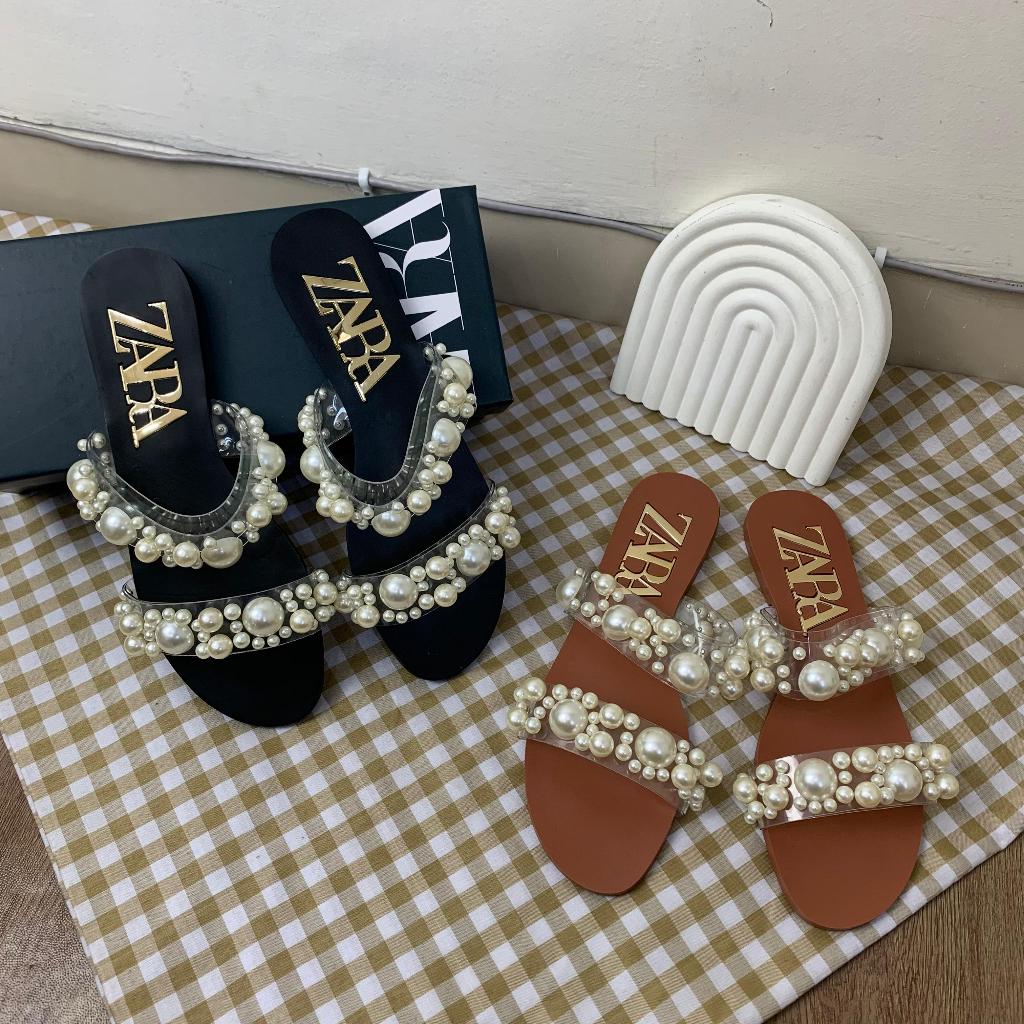 SANDAL FLAT ZARA MUTIARA S 839 PREMIUM