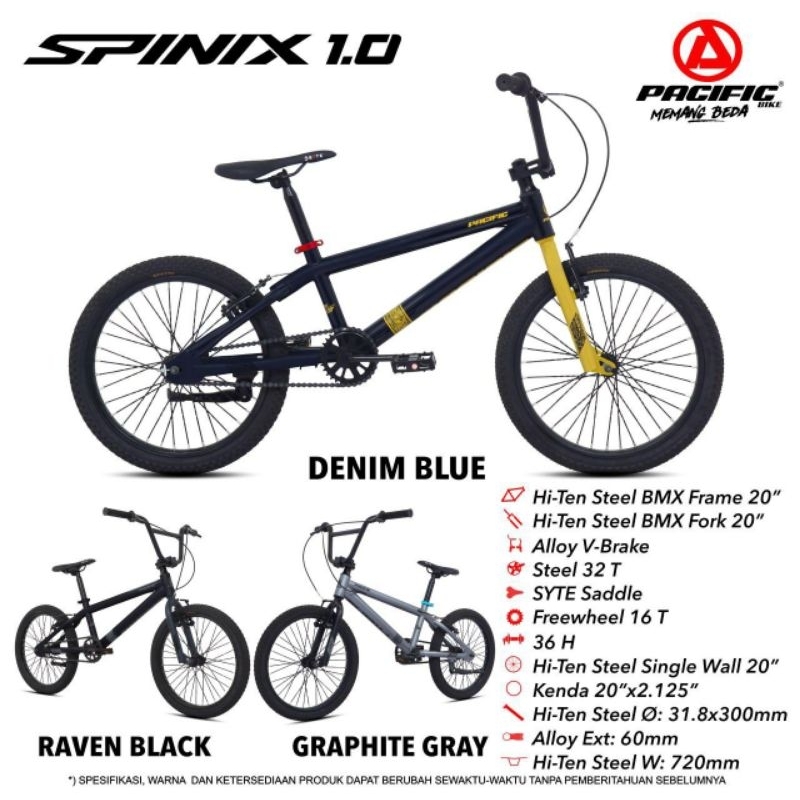 20 BMX PACIFIC SPINIX 1.0 TERBARU PONTIANAK