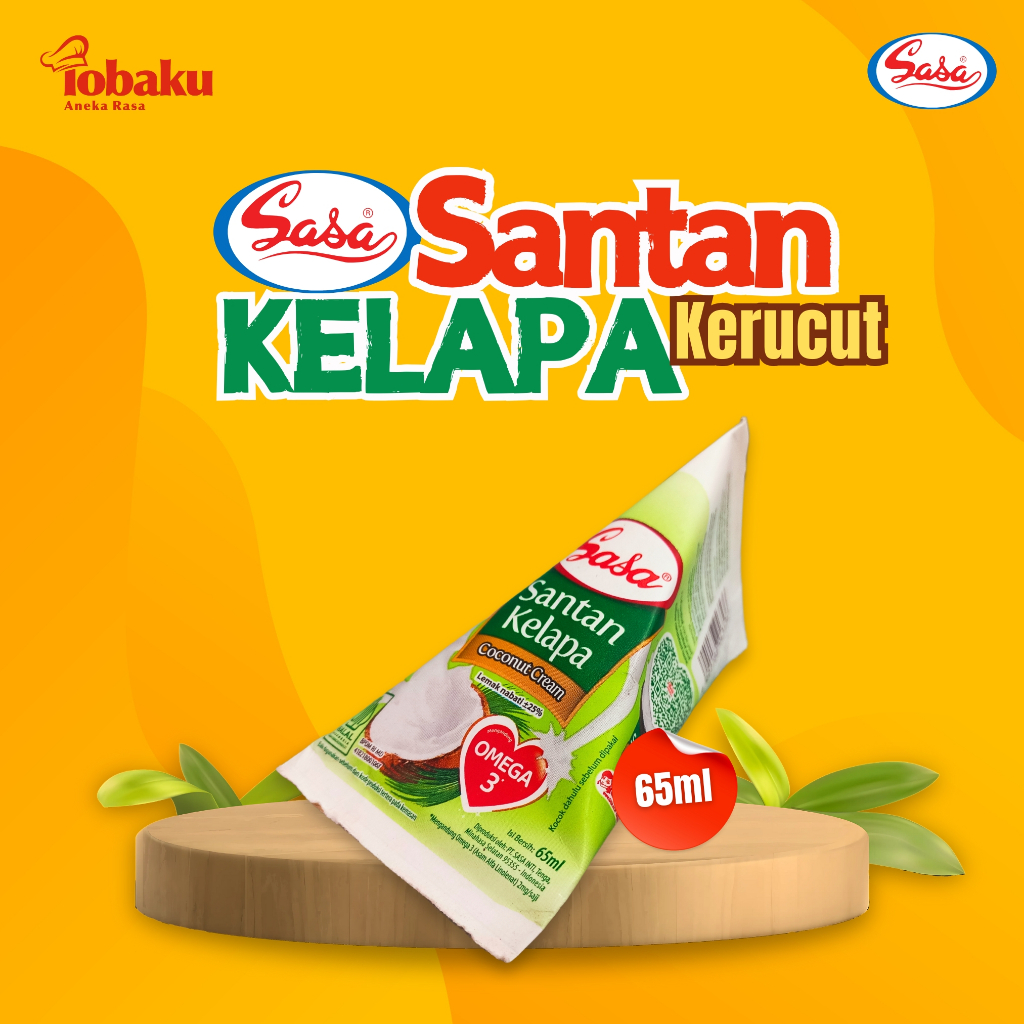 

SASA Santan Kelapa Cair Instan Kerucut Siap Pakai 65ml