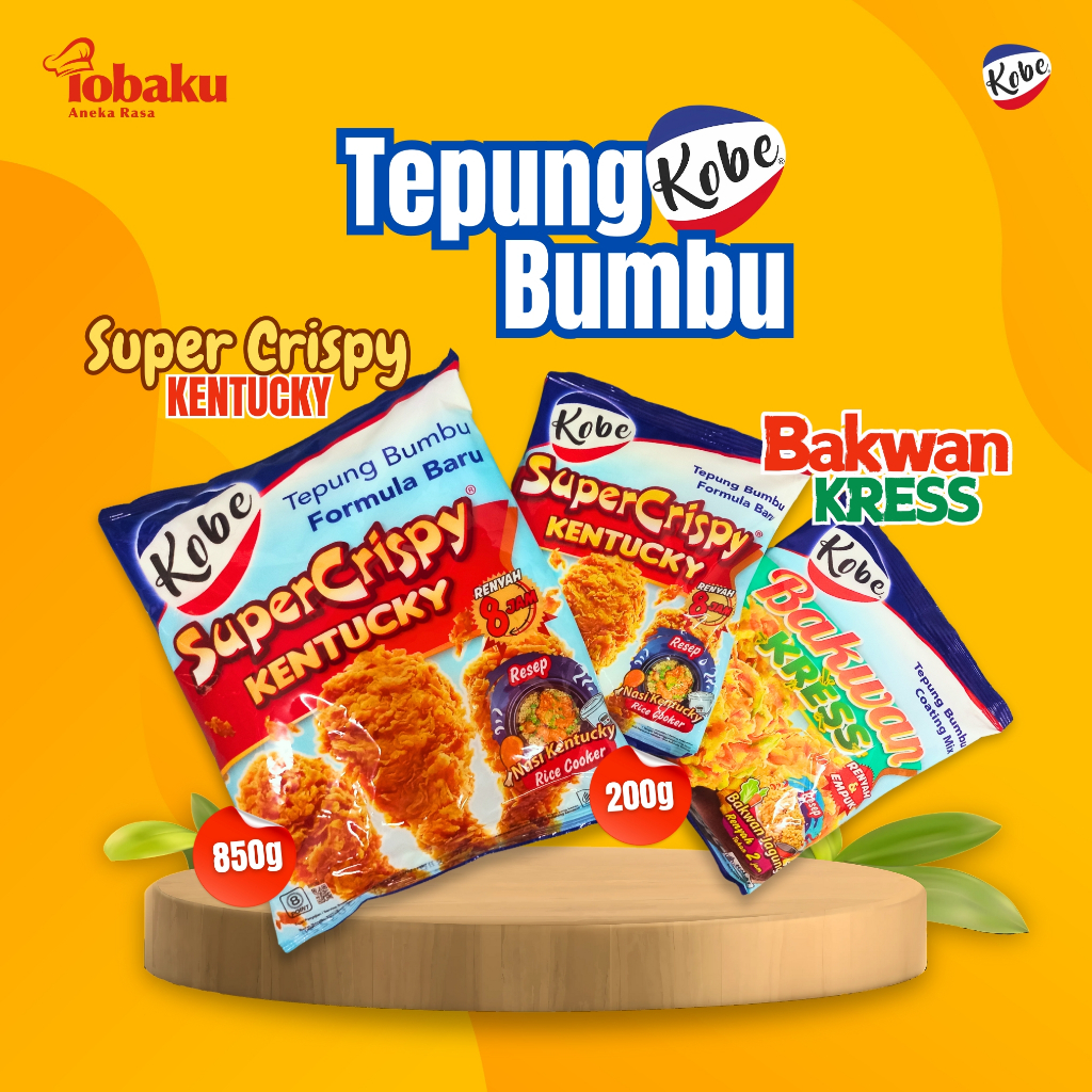 

KOBE Tepung Bumbu Adonan - Super Crispy Kentucky, Bakwan Kress _