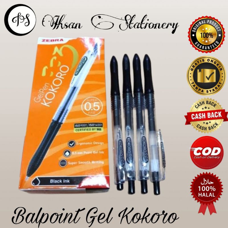 

Ballpoint Gel Pen Kokoro Isi 12 Pcs (1 Lusin)