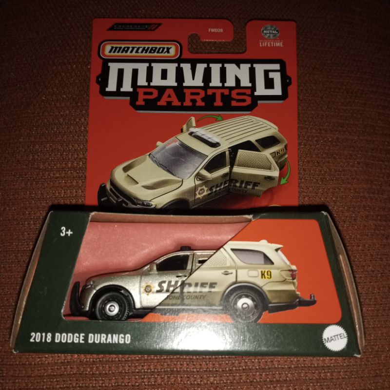 Matchbox moving parts Dodge durango ban karet matchbox Dodge durango sheriff