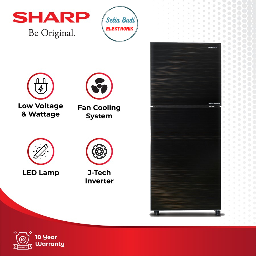 Sharp Kulkas 2 Pintu SJ 246XI MK
