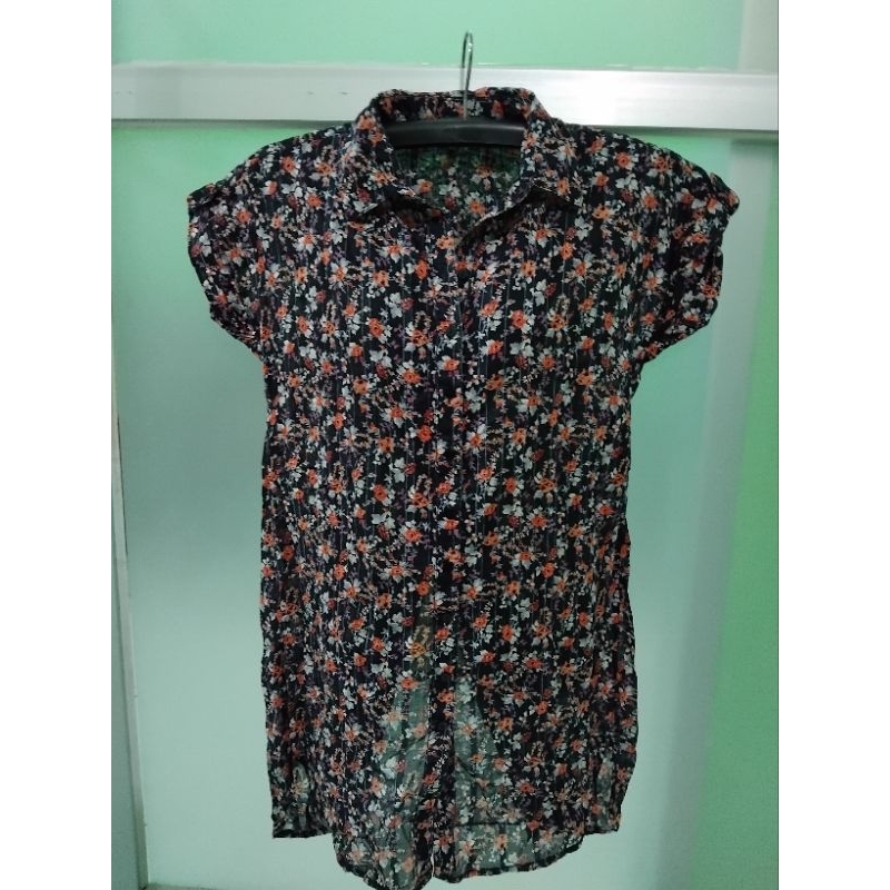 preloved murah kemeja bunga bunga  preloved
