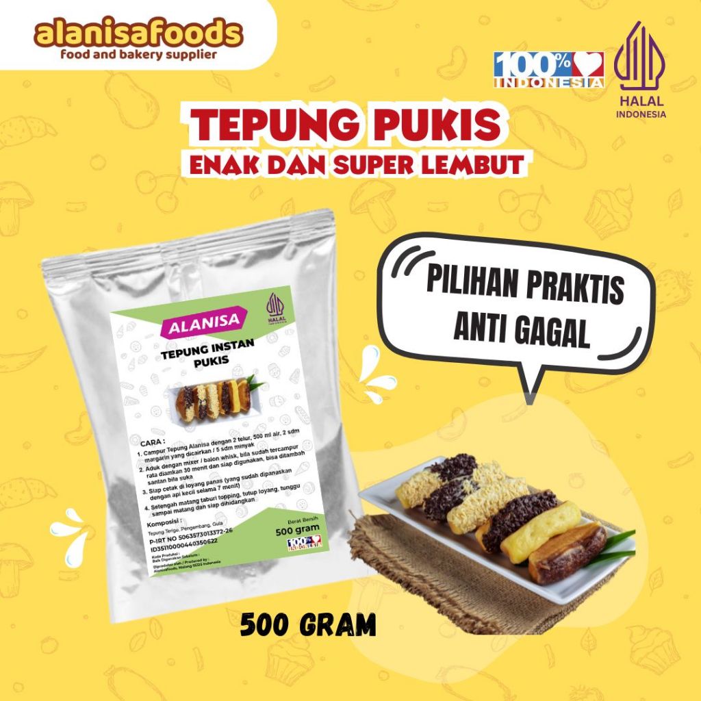 

TEPUNG PREMIX PUKIS EMPUK 500gr