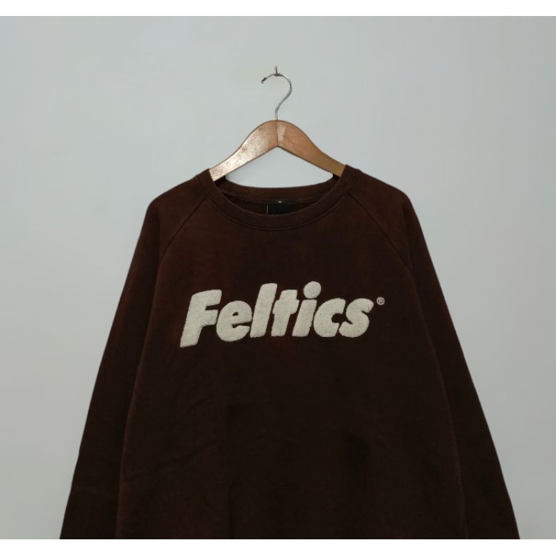 Crewneck Feltics Brown Logo Towel Second Original