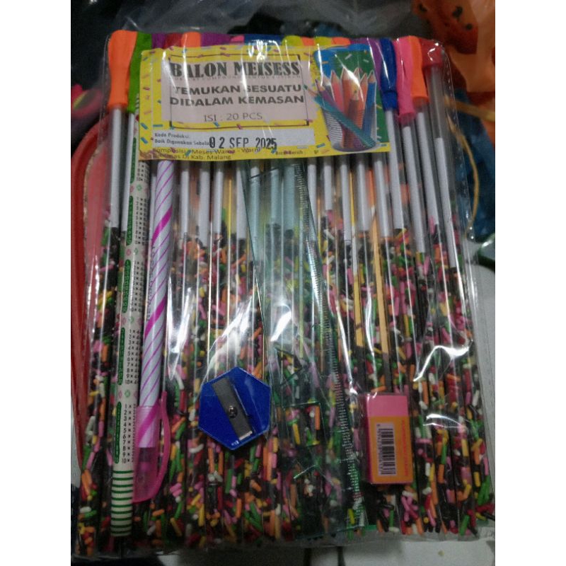 

meses balon berhadian isi 20