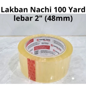 

Lakban Nachi Bening 100 Yard 2" inch ORI / Isolasi Nachi Tape Transparan