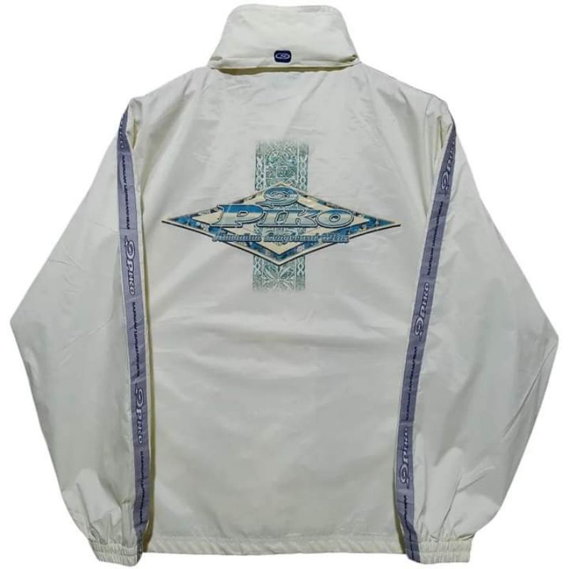 Jaket vintage PIKO Hawaiian Longboard Wear hidden hoodie size M fit L