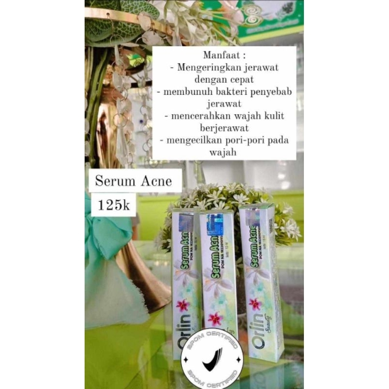 Serum acne orlin beauty / serum orlin / bpom / serum orlin original