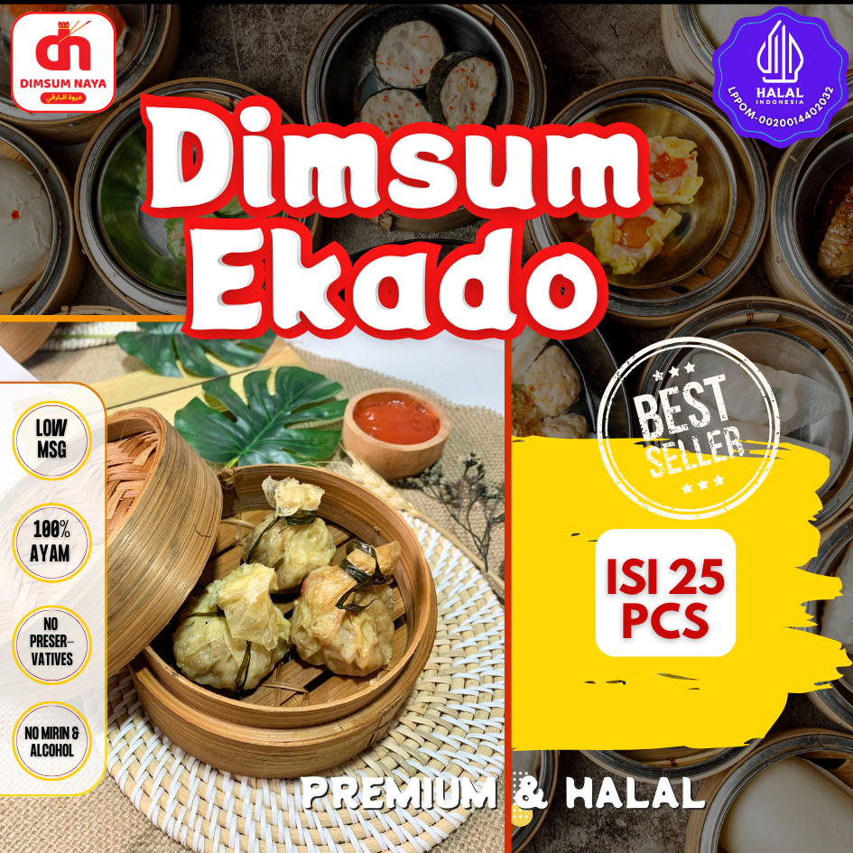 

Ekado Telur Puyuh isi 25 pcs Terenak Murah & Halal Free Saos Merah dan Lada Hitam