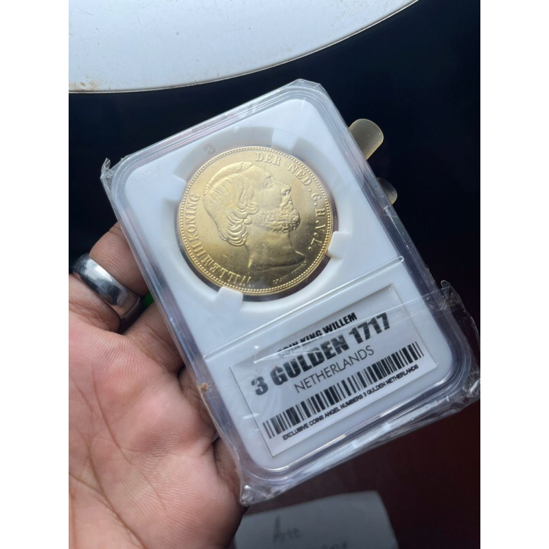 Koin Kuno Willem 3 Gulden 1717