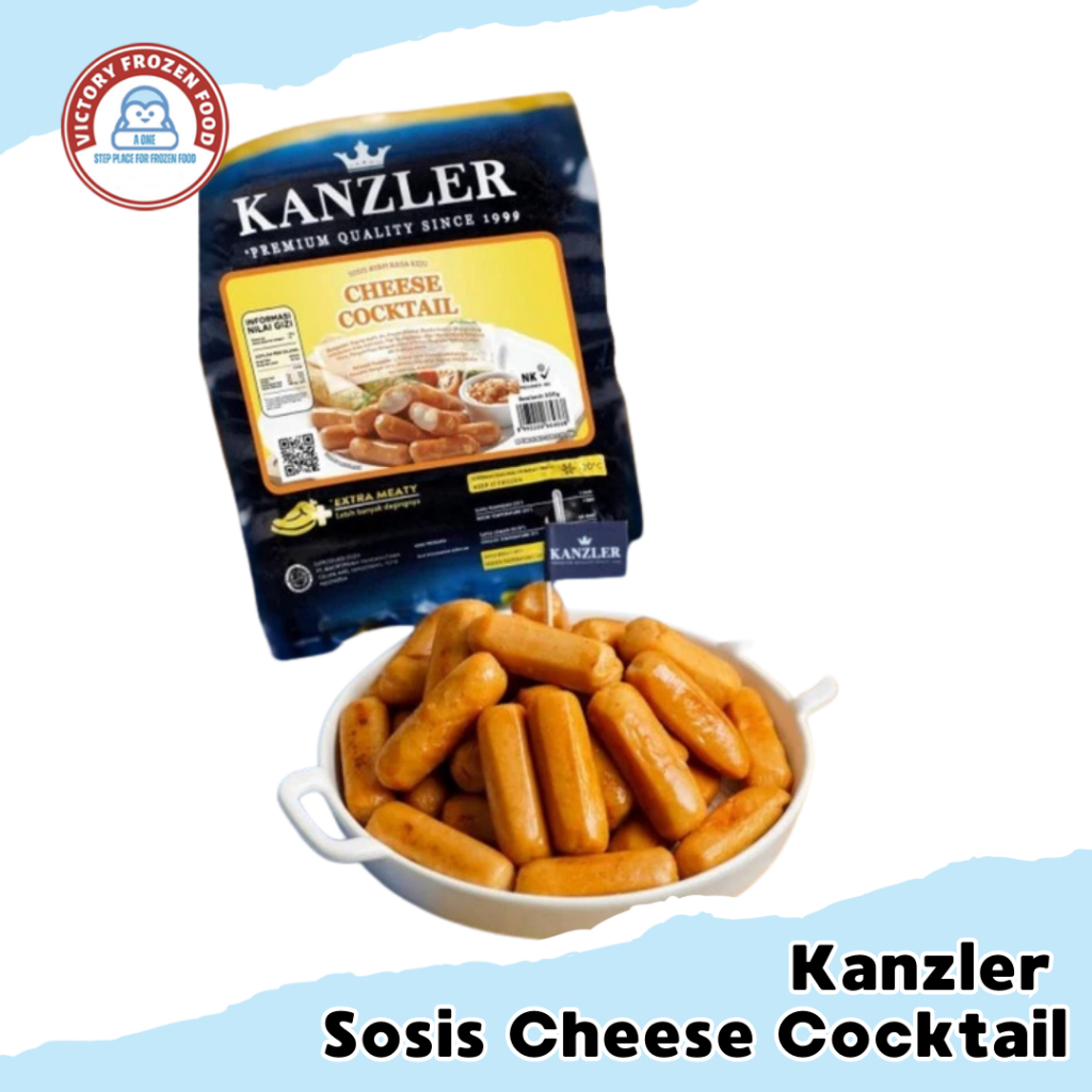 Sosis Kanzler Cheese Cocktail/Sosis Kanzler Mini Cheese/Victory Frozen Food