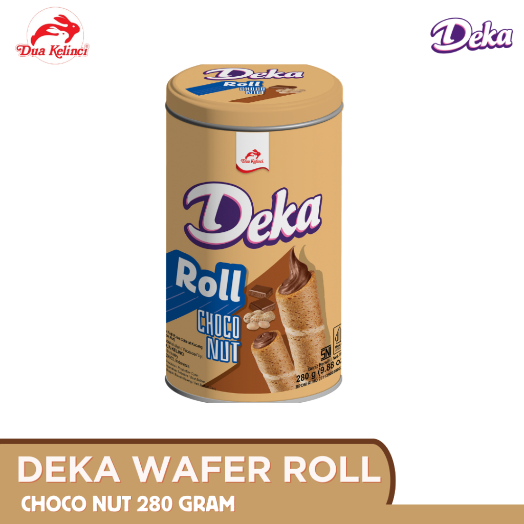 

DEKA Wafer Roll - Choco Nut (Tin Can)