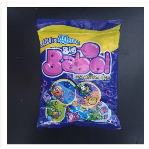 

PERMEN KARET BIG BABOL / ISI 40 BUTIR / 140G