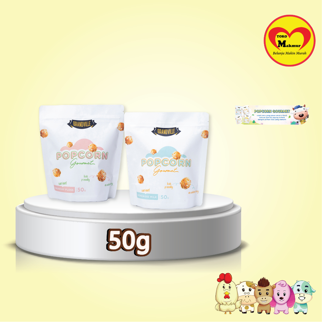 

Grandville Popcorn Crunchy Floss / Hokkaido Milk 50gr / Toko Makmur Pondok Jati