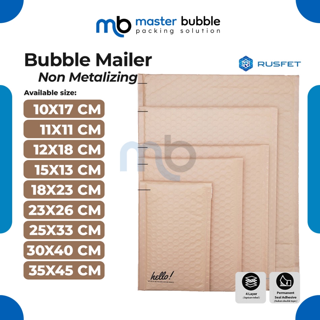 Amplop Envelope Bubble Mailer Pink Matte / Security Bag Mailer - Rusfet Harga Ecer Satuan