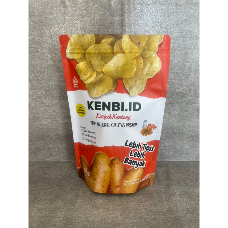 

KENBI - KERIPIK KENTANG EBI POUCH 55 GRAM