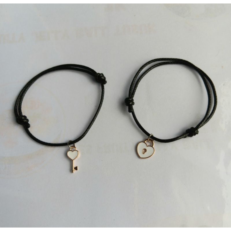 gelang couple kunci gembok, gelang couple, gelang kunci gembok