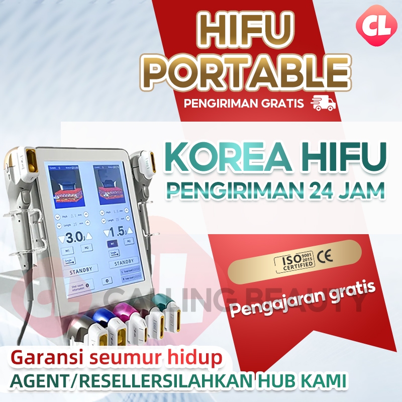 7D hifu alat clinic kecantikan alat hifu wajah alat korean beauty machine skin hifu treatment mengen