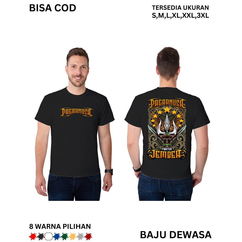 T-SHIRT KAOS ATASAN-KAOS DISTRO-pagarnusa jember-KAOS BAJU SABLON pagarnusa jember