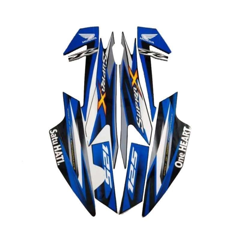 Striping sticker supra x 125 D tahun 2013 striping list body full set supra x 125 supra x 2013
