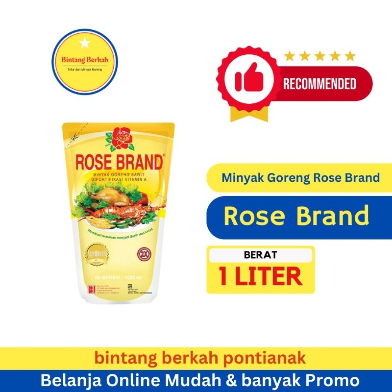 

Rose Brand 1 liter Refill Minyak goreng