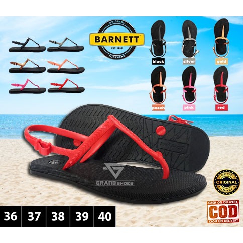 BARNETT sandal sendal tali jepit karet strap wanita perempuan dewasa casual kasual ORIGINAL