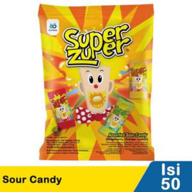 

Super Zuper Candy Permen 1 Pack Isi 50 Pcs