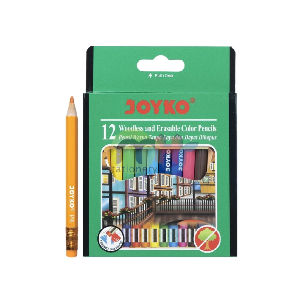 

Color Pencil Pensil Warna Joyko CP-120 12 Warna 1 Set 12 Warna Bisa Di Hapus
