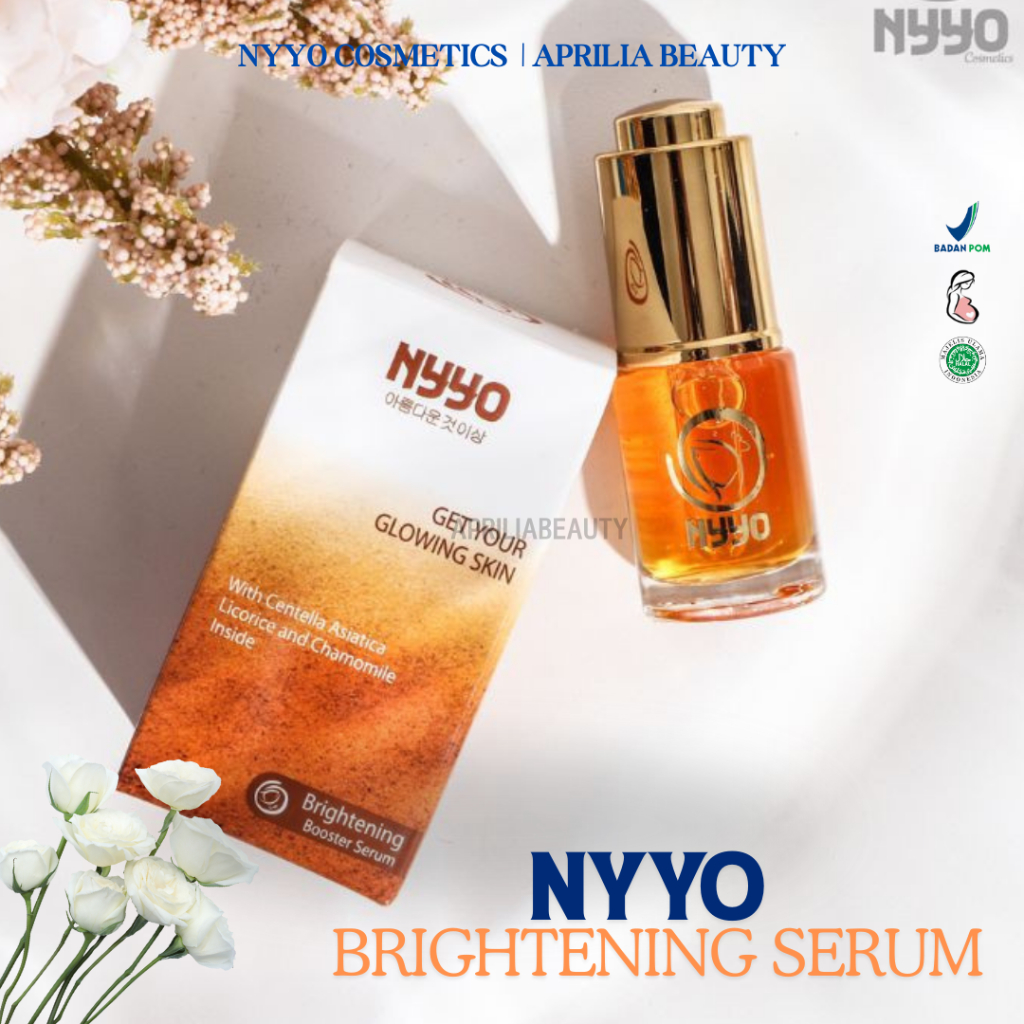 NYYO COSMETICS - NYYO BRIGHTENING BOSTER SERUM | NYYO COSMETIC SKINCARE | serum mencerahkan